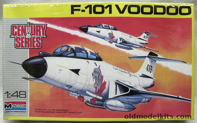 Monogram 1/48 F-101 Voodoo RCAF - Canadian Air Force Lynx Squadron, 5829 plastic model kit